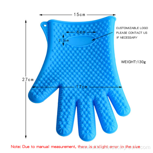 Multicolor Oven Baking Kitchen Silicone Gloves